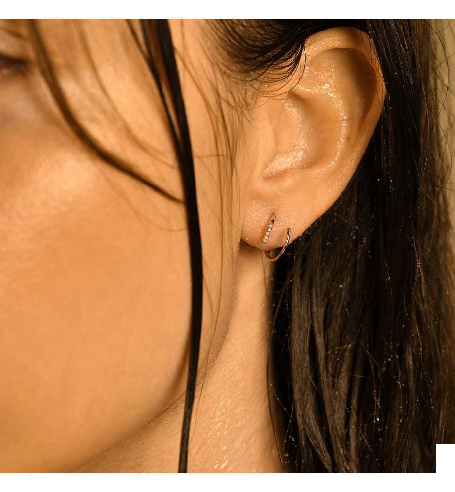 Boucles d'Oreilles Joli Tourbillon - Or Rose 375/1000