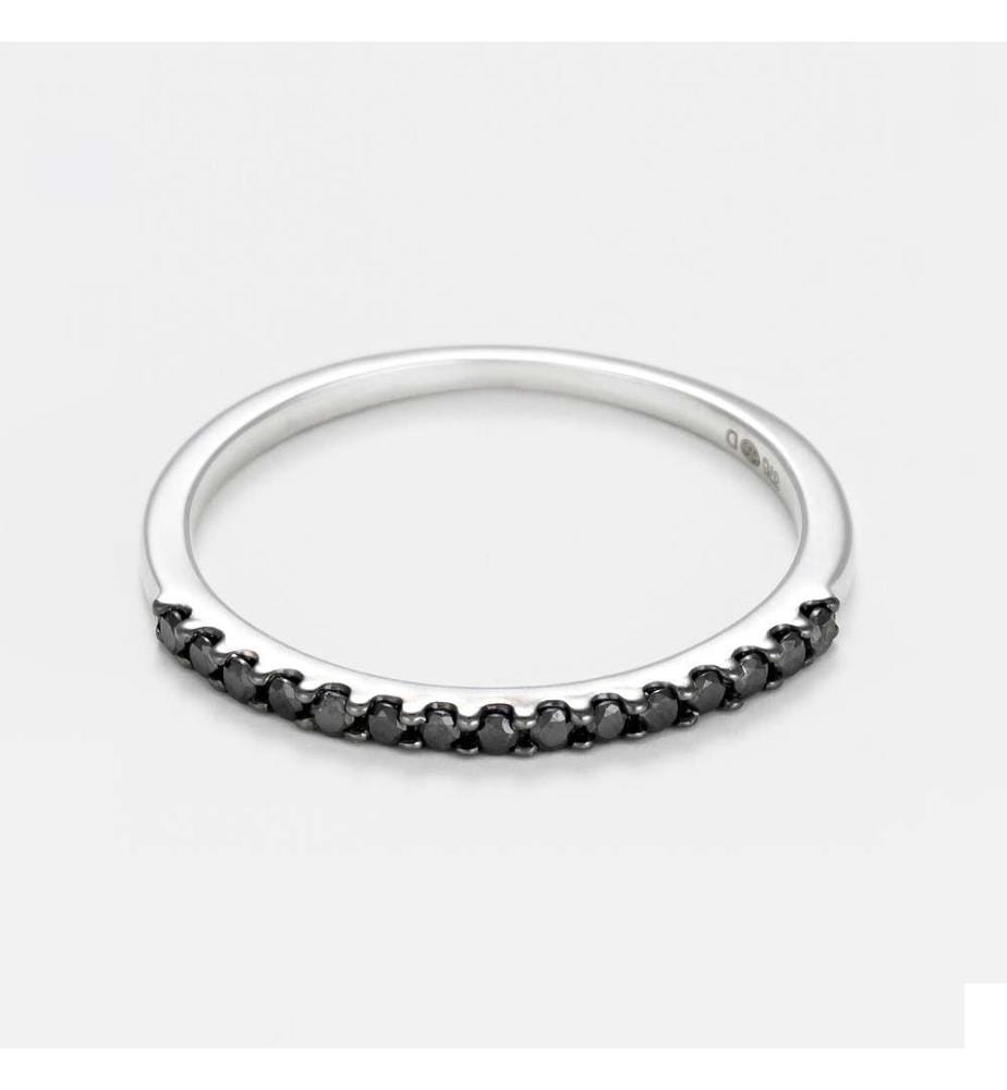 Bague Alliance Sobriété - Or Blanc 375/1000