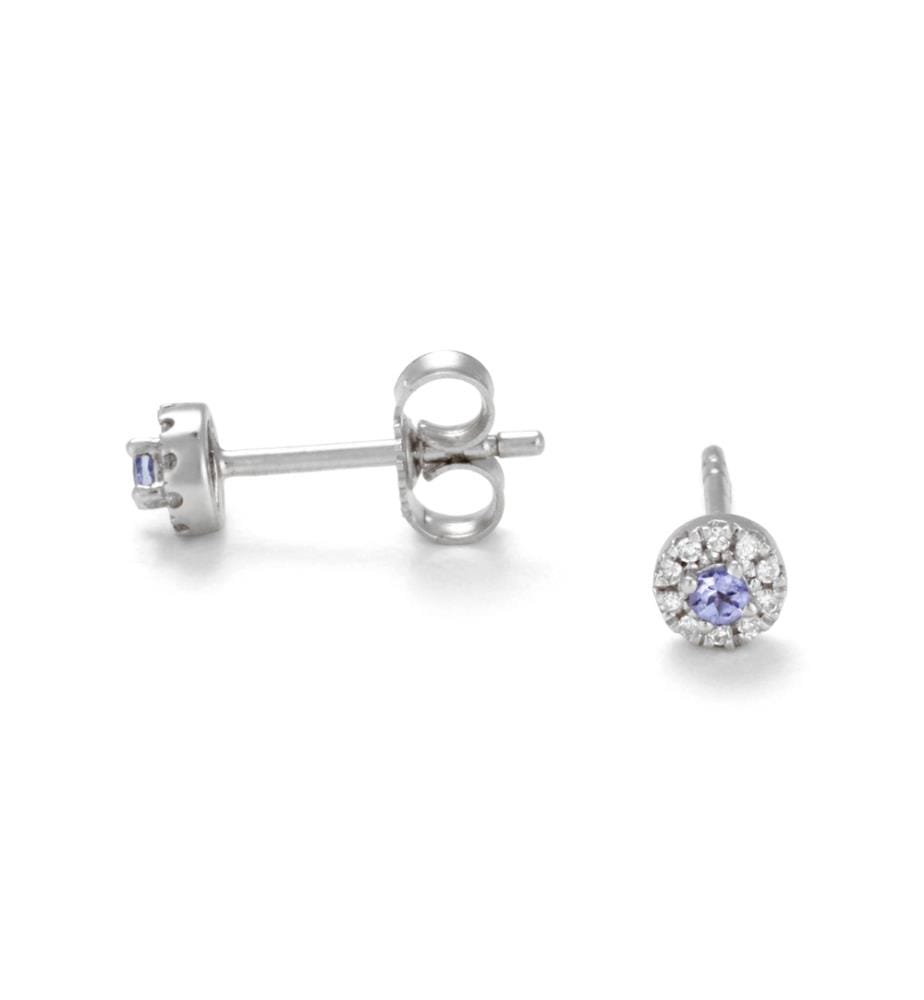 Boucles d'oreilles "Oakley" - Or Blanc 375/1000