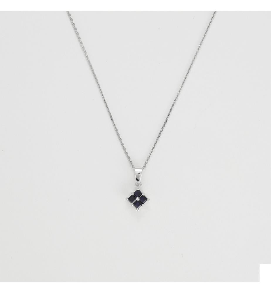 Pendentif Siraya - Or Blanc 375/1000