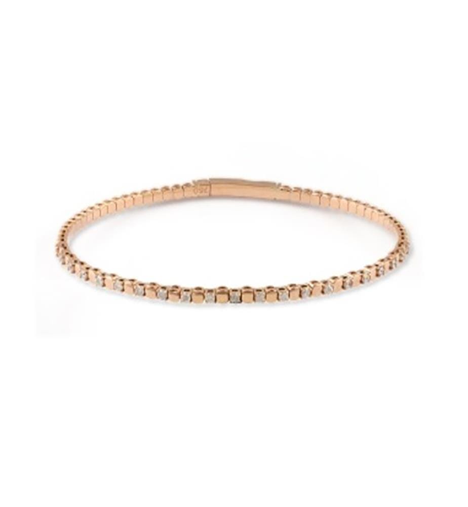 Bracelet Jonc Flexiblecatherine - Or Blanc 375/1000