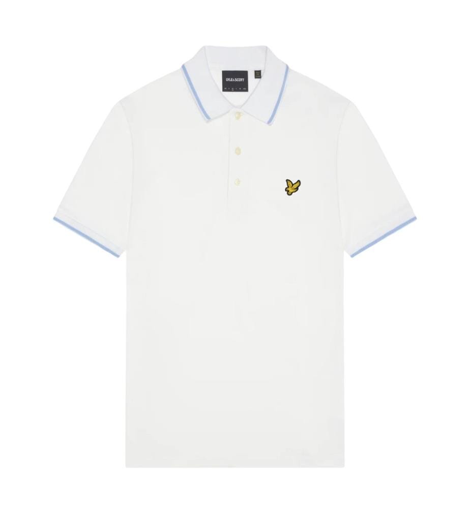 Lyle & Scott - Polo manches courtes à col rayé - Homme