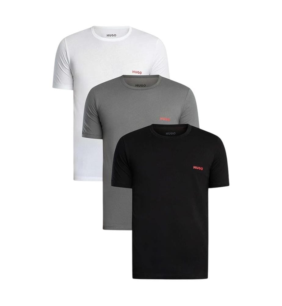 Hugo - Lot de 3 T-shirts motif/style logo TRIPLET - Homme