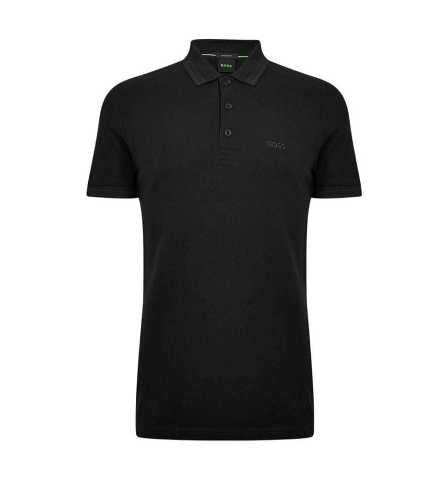 Boss - Polo motif/style Rayure contrastée sur bord PADDY - Homme