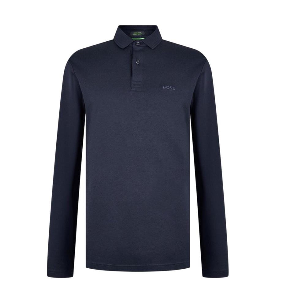 Boss - Polo manches longues motif/style logo PIROL - Homme