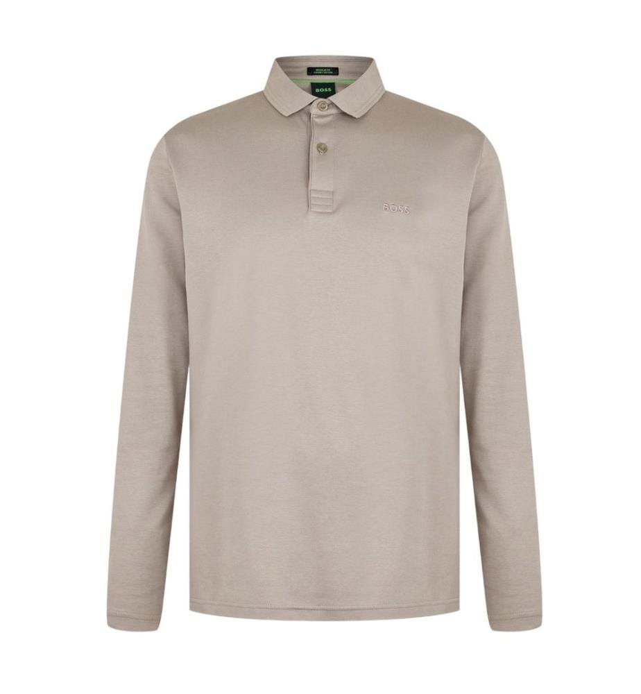 Boss - Polo manches longues motif/style logo PIROL - Homme
