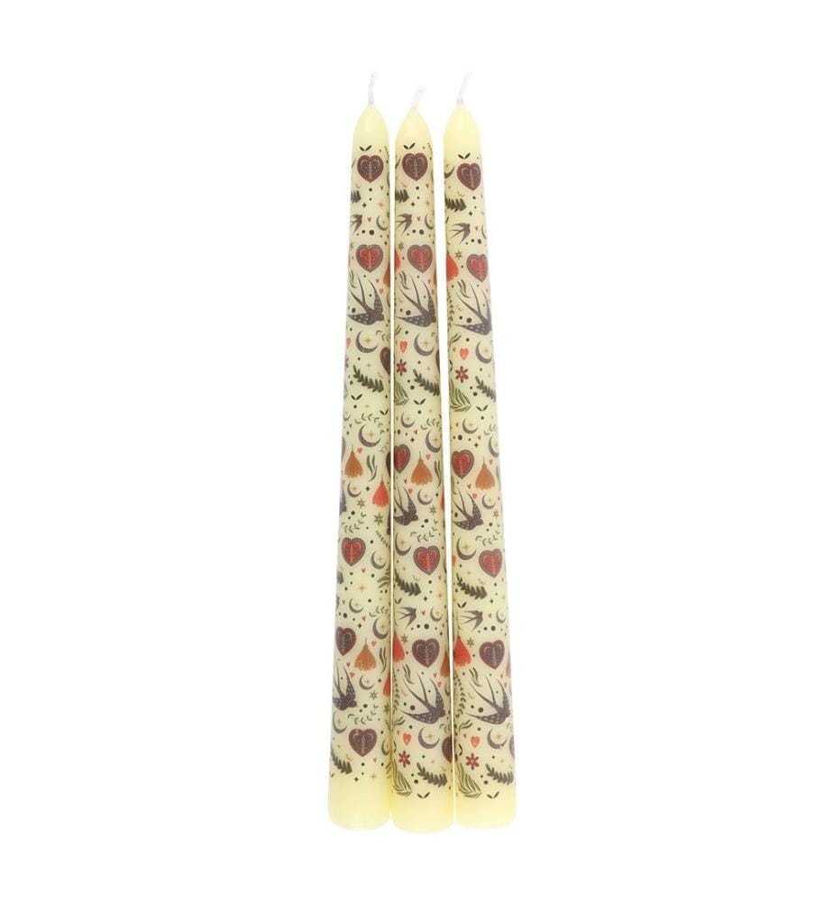 Something Different - Bougie conique motif/style imprimé MIDNIGHT BLOOM