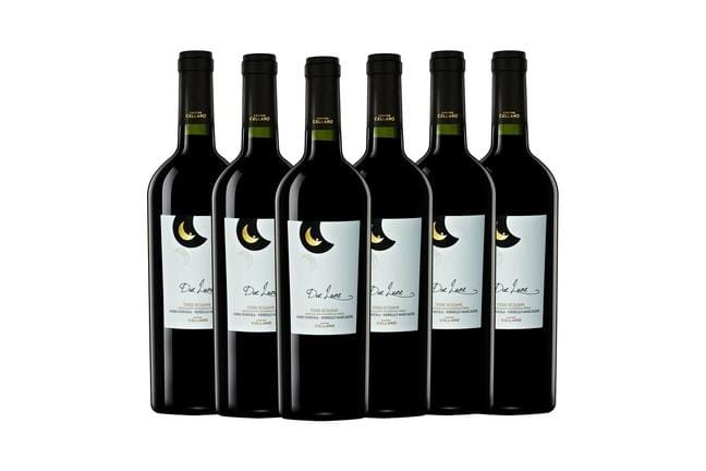 Lot de 6 bouteilles de vins rouge Due Lune Nero d'Avola-Nerello Mascalese - 75cl