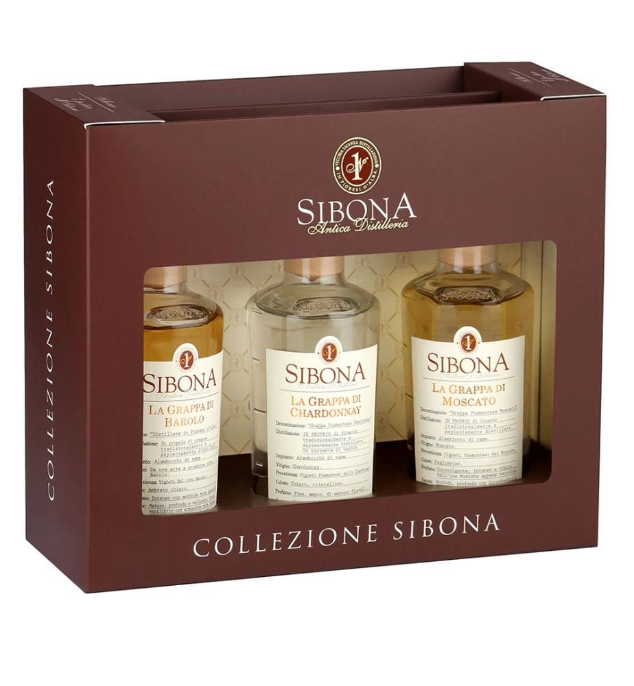 Grappa mini (Moscato, Barolo, Chardonnay) - 3x 20 cl