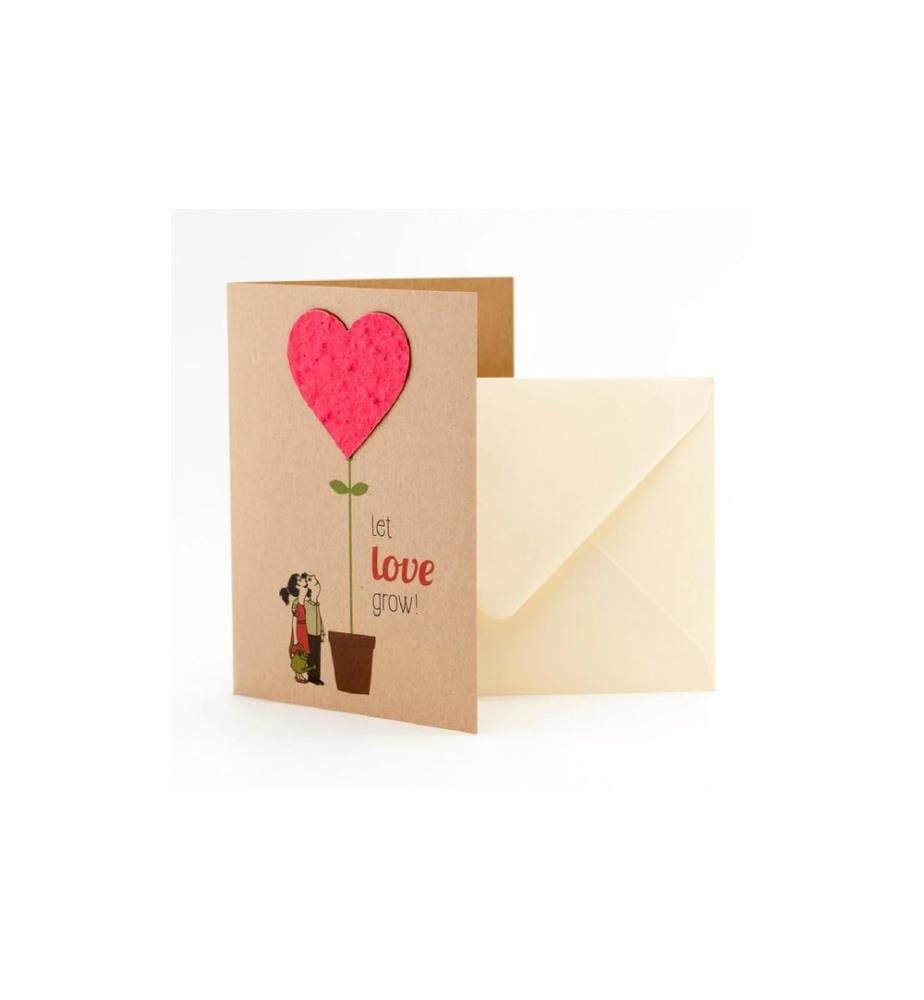 Die Stadtgärtner Que l'amour grandisse Carton A6 motif fleurs Enveloppe incluse