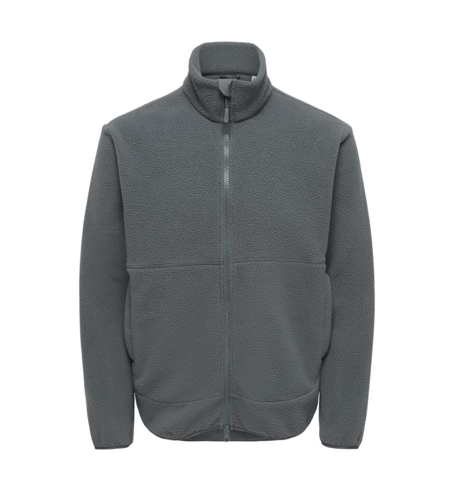 Veste polaire - Gris rayé