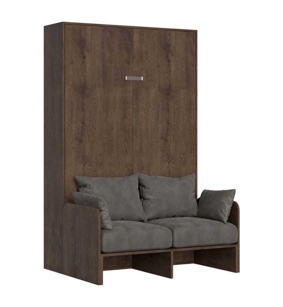 Lit escamotable Kentaro Sofà 140 Vertical - Marron