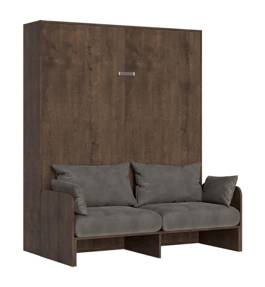 Lit escamotable Kentaro Sofà 160 Vertical - Marron