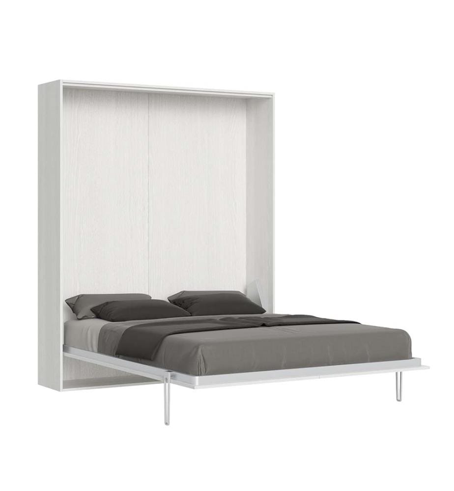 Lit escamotable Kentaro 160 Vertical - Blanc