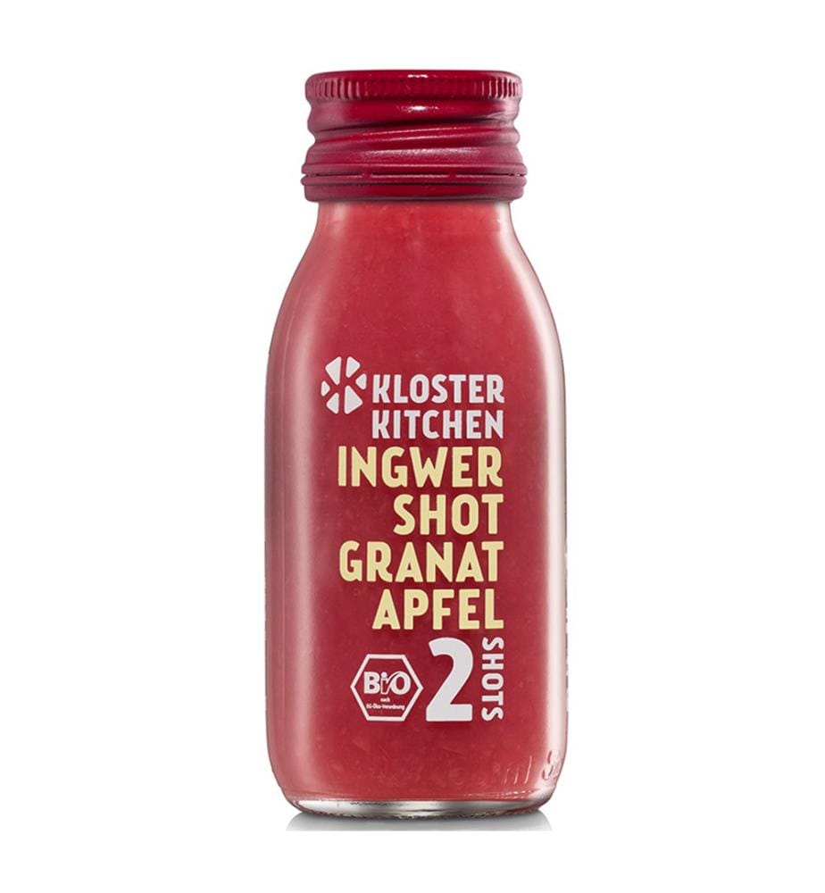Lot de 10 Kloster Kitchen Shot au gingembre BIO Grenade - 60ml