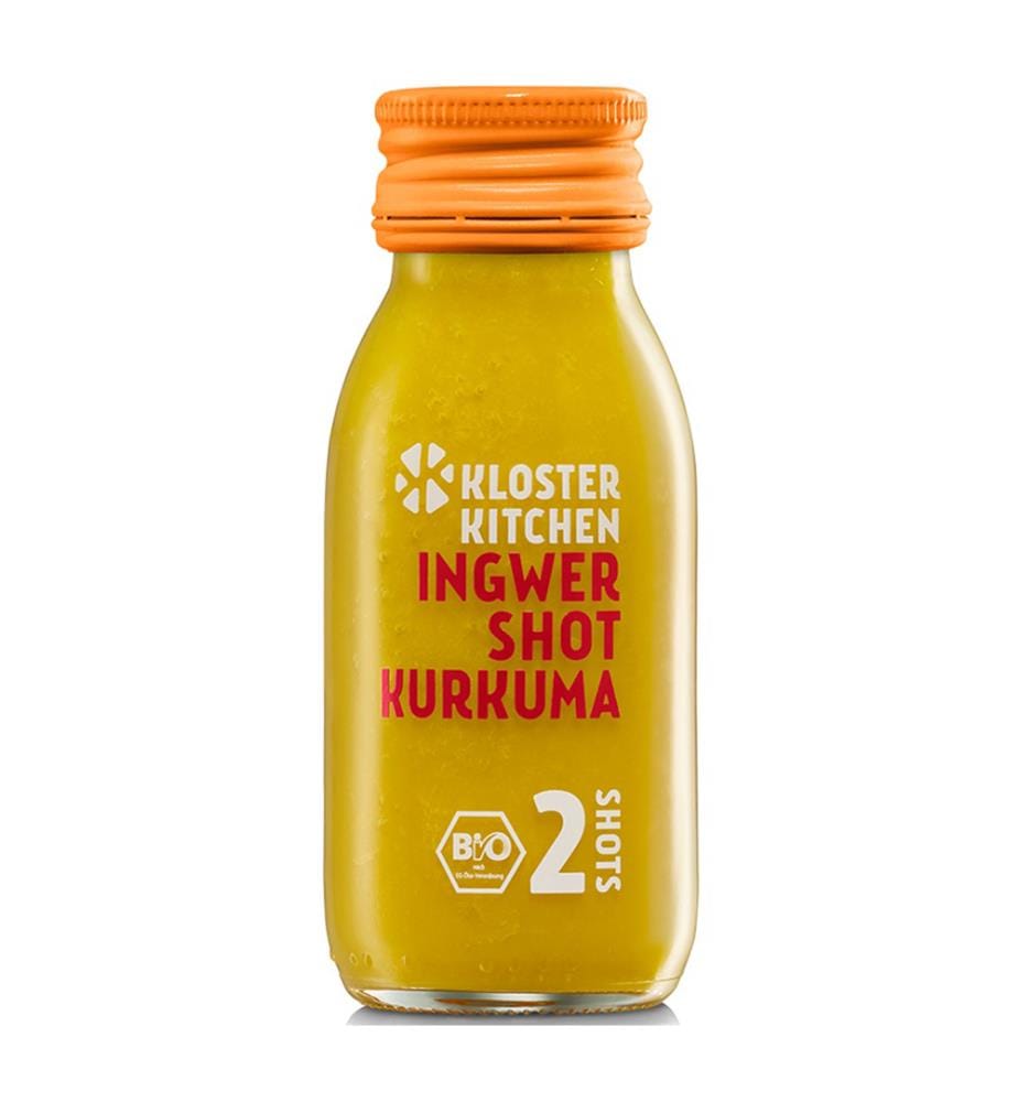 10x Kloster Kitchen Shot de gingembre BIO curcuma 2 port. - 60ml