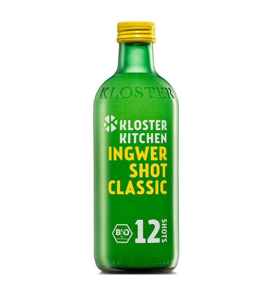 12x Kloster Kitchen shot de gingembre BIO Classic 12 Port. - 360ml