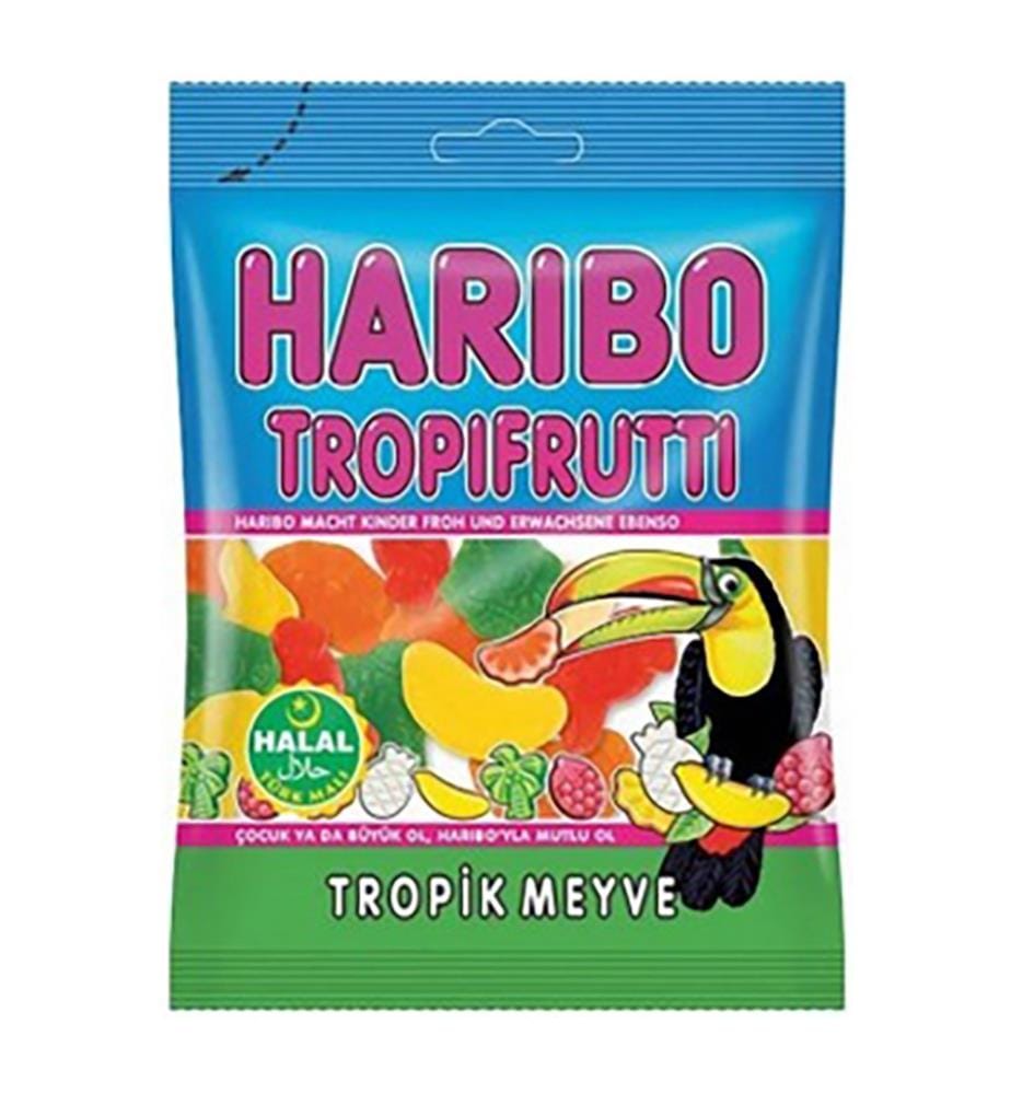 30 x Bonbons HALAL Tropi Frutti Haribo - 100g