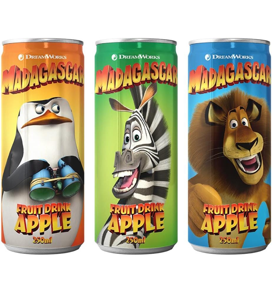Boissons pour enfants Madagascar, canette - 250 ml