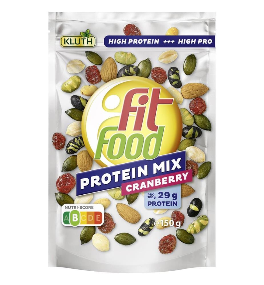 Kluth Fit Food Mélange protéiné à la canneberge - 150 g