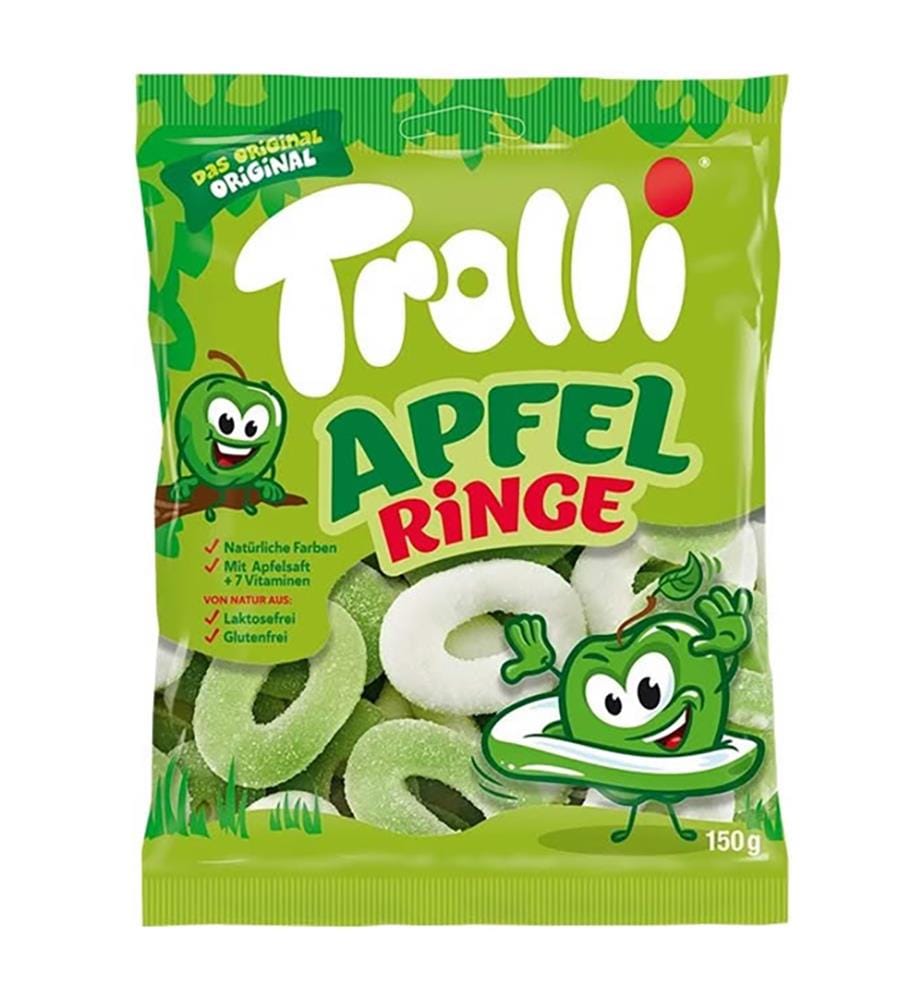 Lot de 21 Trolli Apfelringe Beutel - 150g