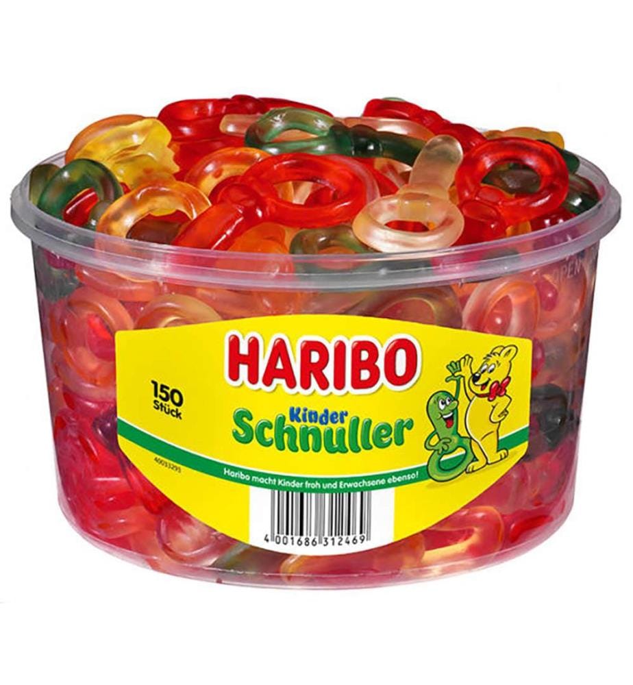 150x Haribo Boîte à sucettes pour enfants - 1200g