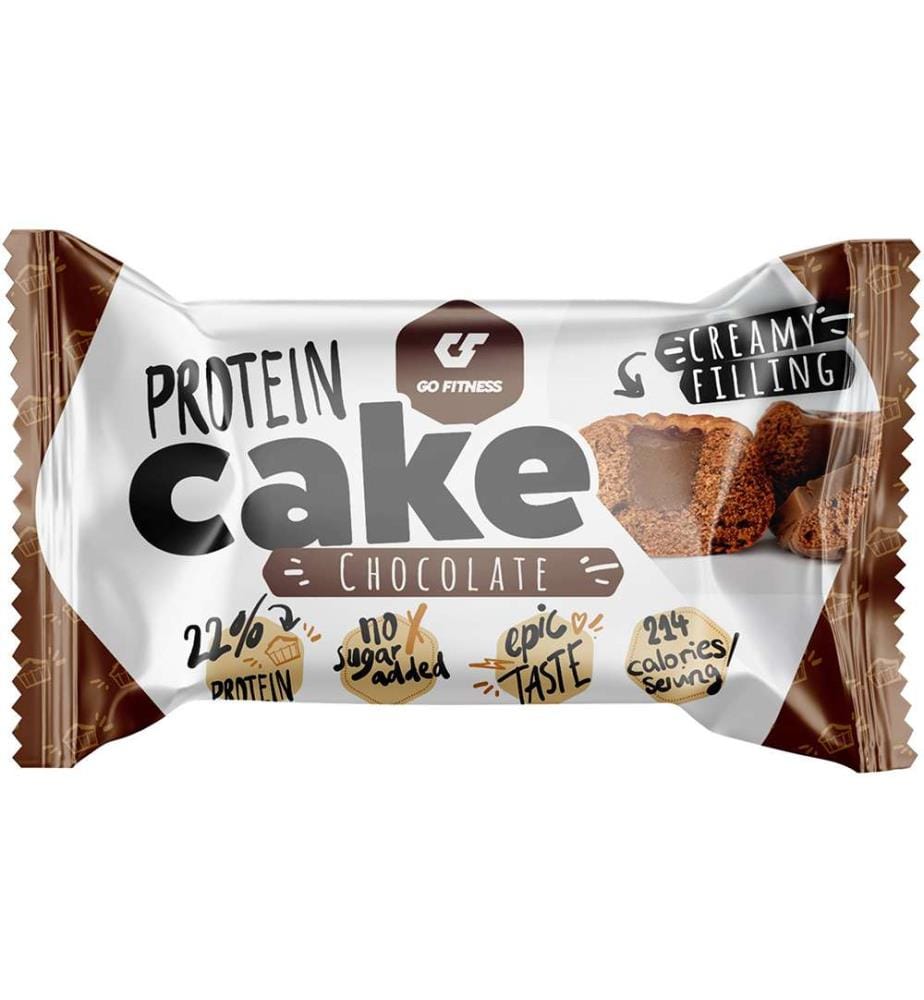 12x GoFitness Nutrition Gâteau Protéiné Chocolat - 50g