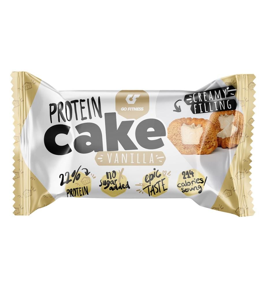 12x GoFitness Nutrition Gâteau protéiné à la vanille - 50g