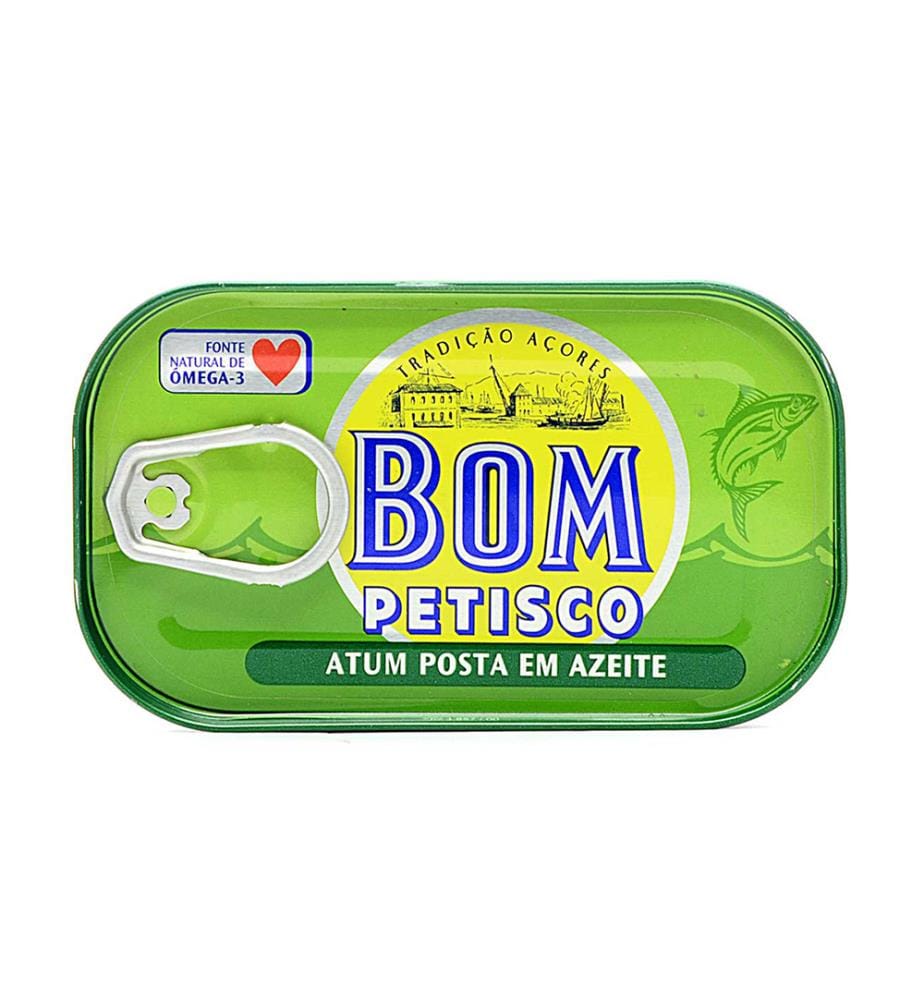 Bom Petisco Atum Posta Azeite en boîte / Thon à l'huile d'olive - 120 g