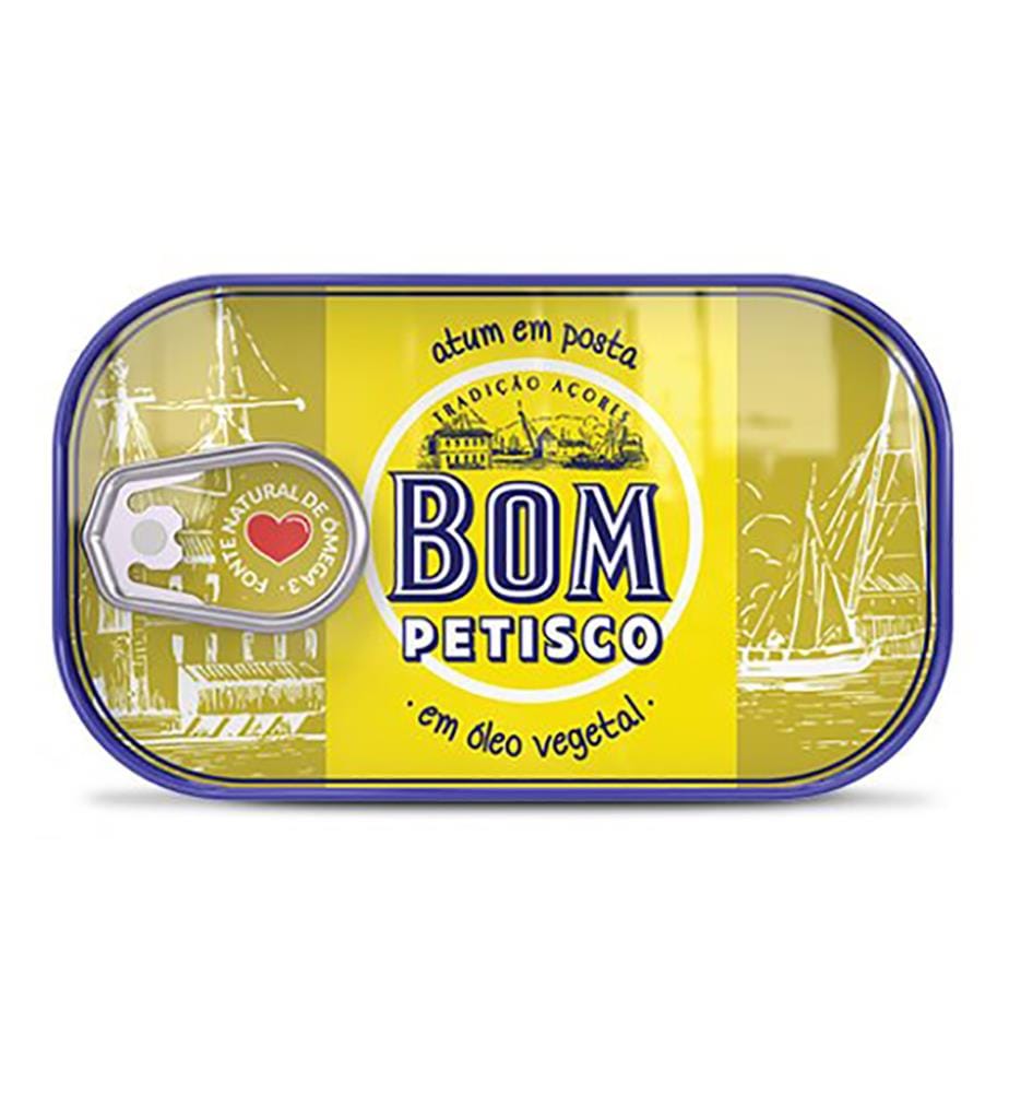 Bom Petisco Atum Posta em Oleo / Thon à l'huile - 120 g