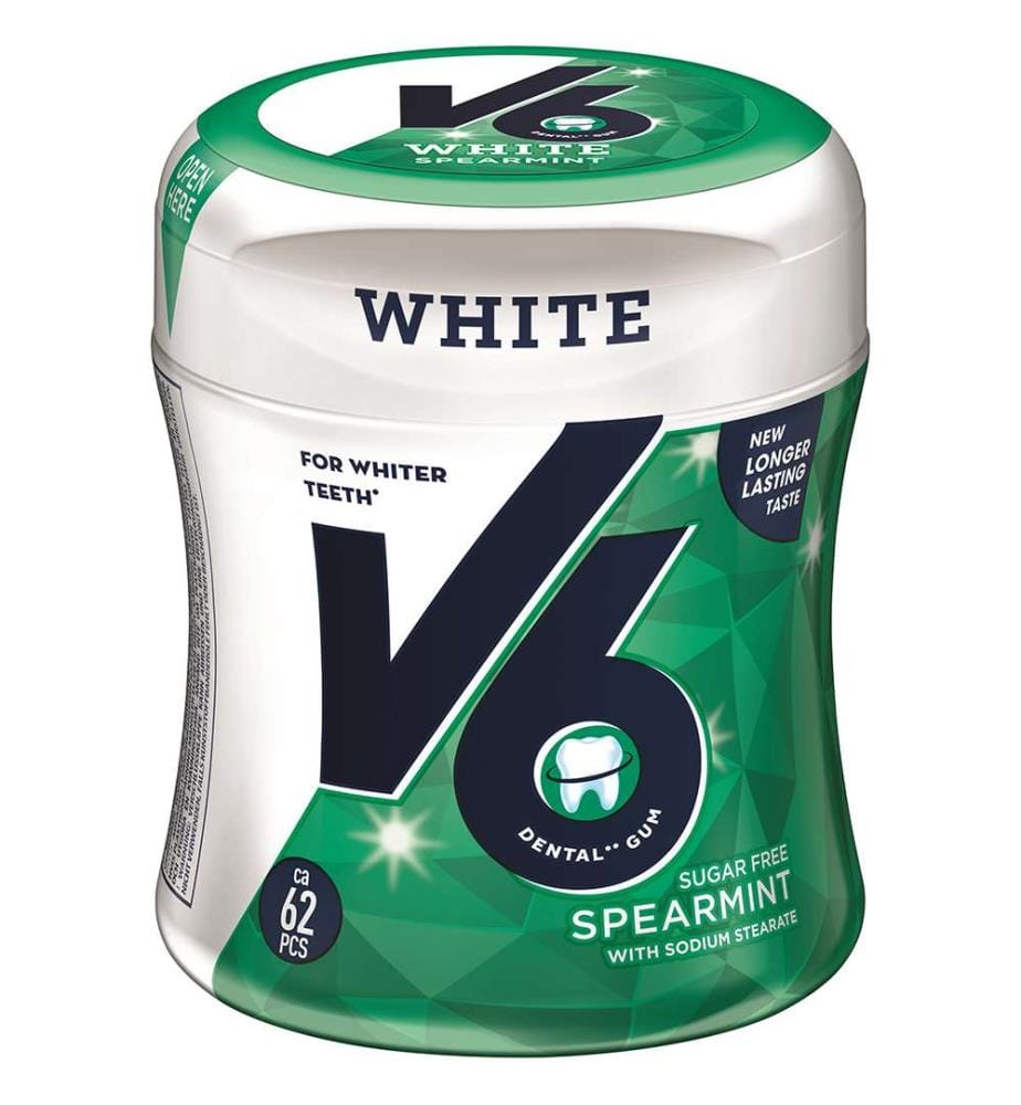 6x V6 boîte de menthe blanche - 87g