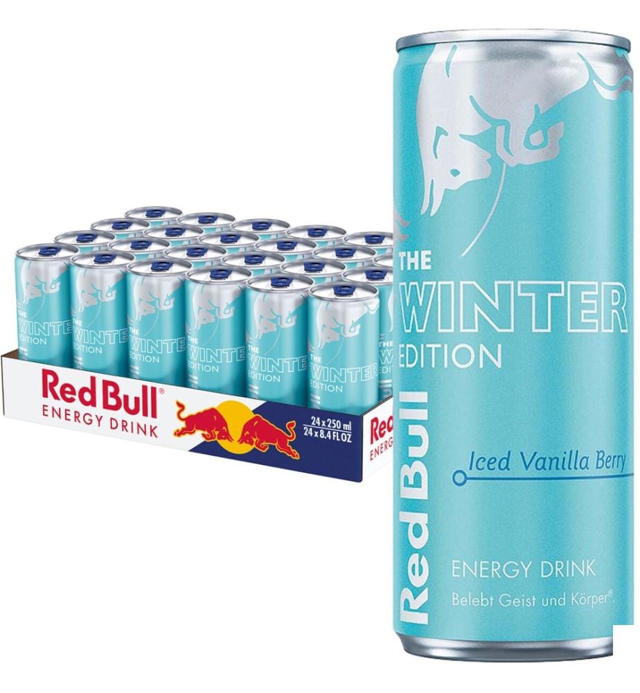 24x Red Bull Ice Edition Brombeere und Vanille - 250ml
