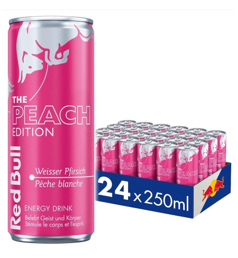 24x Red Bull Peach Edition - 250ml
