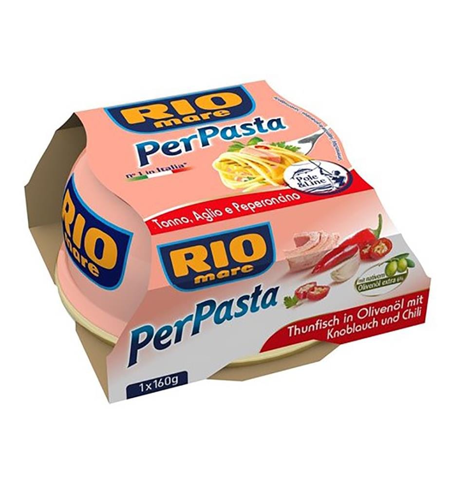Rio Mare Tonno/Thon à l'ail et au piment - 160 g