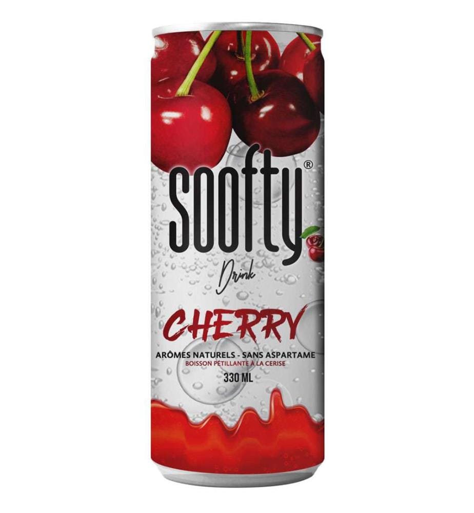 24x Soofty boîte cerise - 330ml