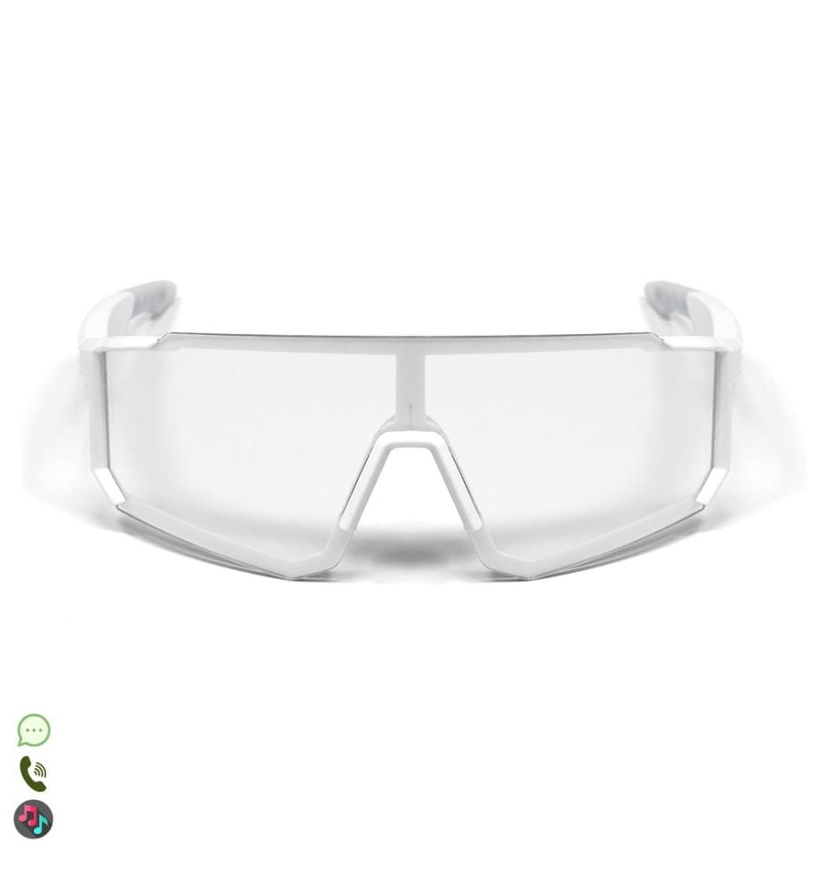Lunettes de sport intelligentes QY01, application Bluetooth, assistant vocal, télécommande de la caméra.