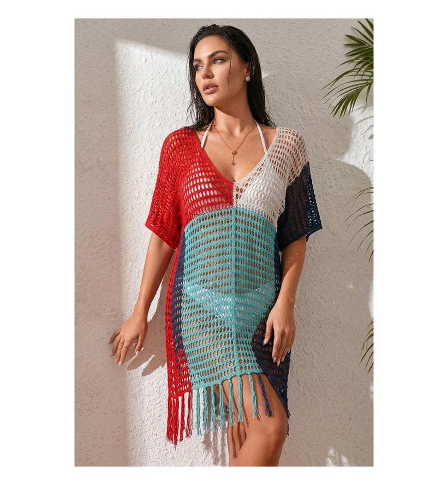 Robe filet de plage - Multicolore