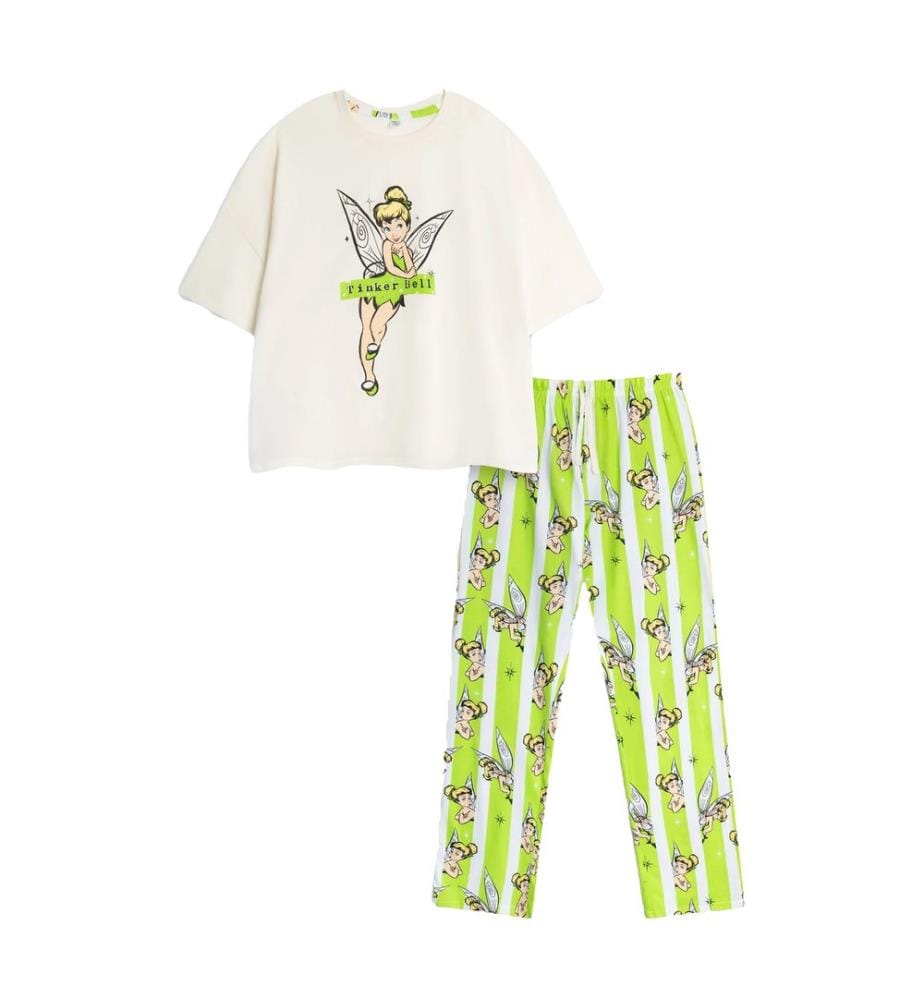 Tinkerbell - Ensemble de pyjama long manches courtes - Femme