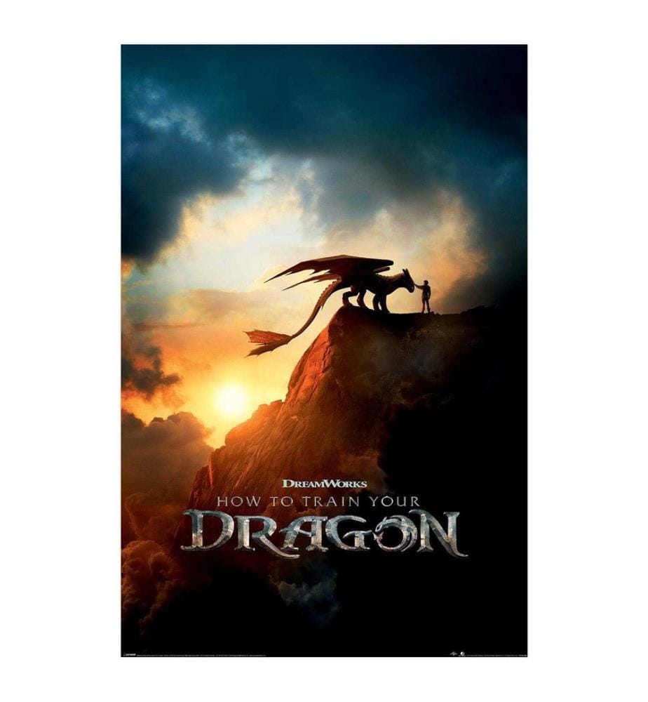 How To Train Your Dragon - Imprimé motif/style poster du film