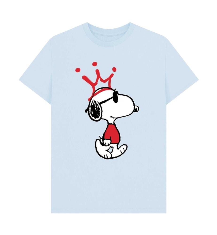 Peanuts - T-shirt motif Joe Cool Snoopy motif/style Couronne - Adulte