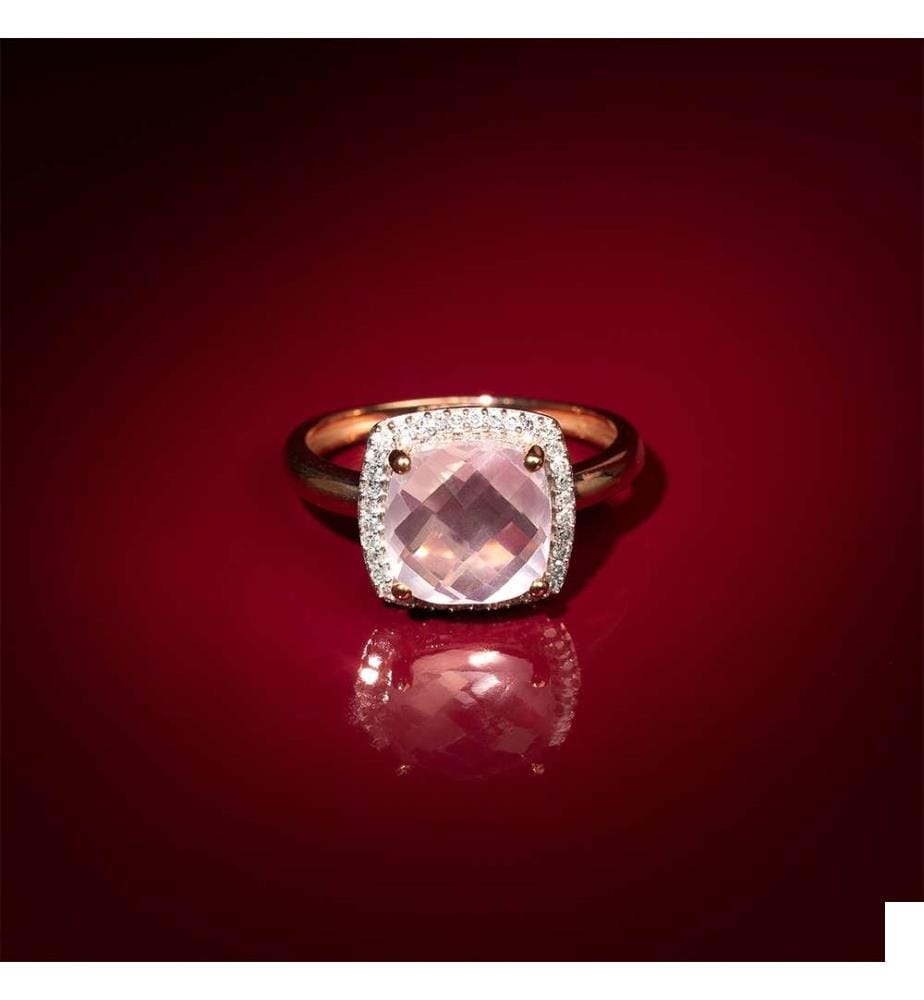 Bague Quartissime - Or Rose 375/1000
