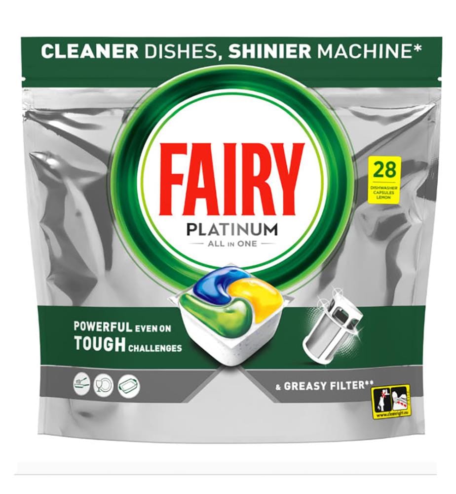5 x Tablettes Lave-Vaisselle Platinum Plus All-in-One  417 g (28 Tablettes)