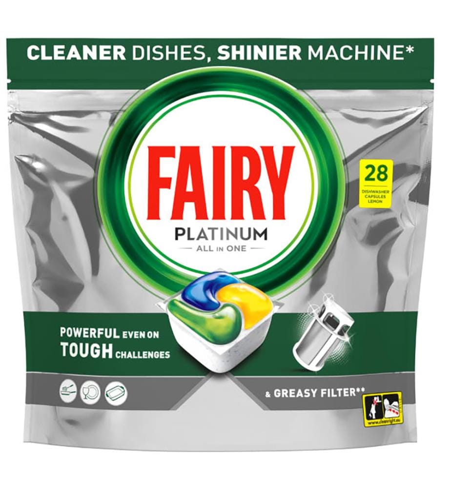 5 x Tablettes Lave-Vaisselle Platinum All-in-One  417 g (28 Tablettes)