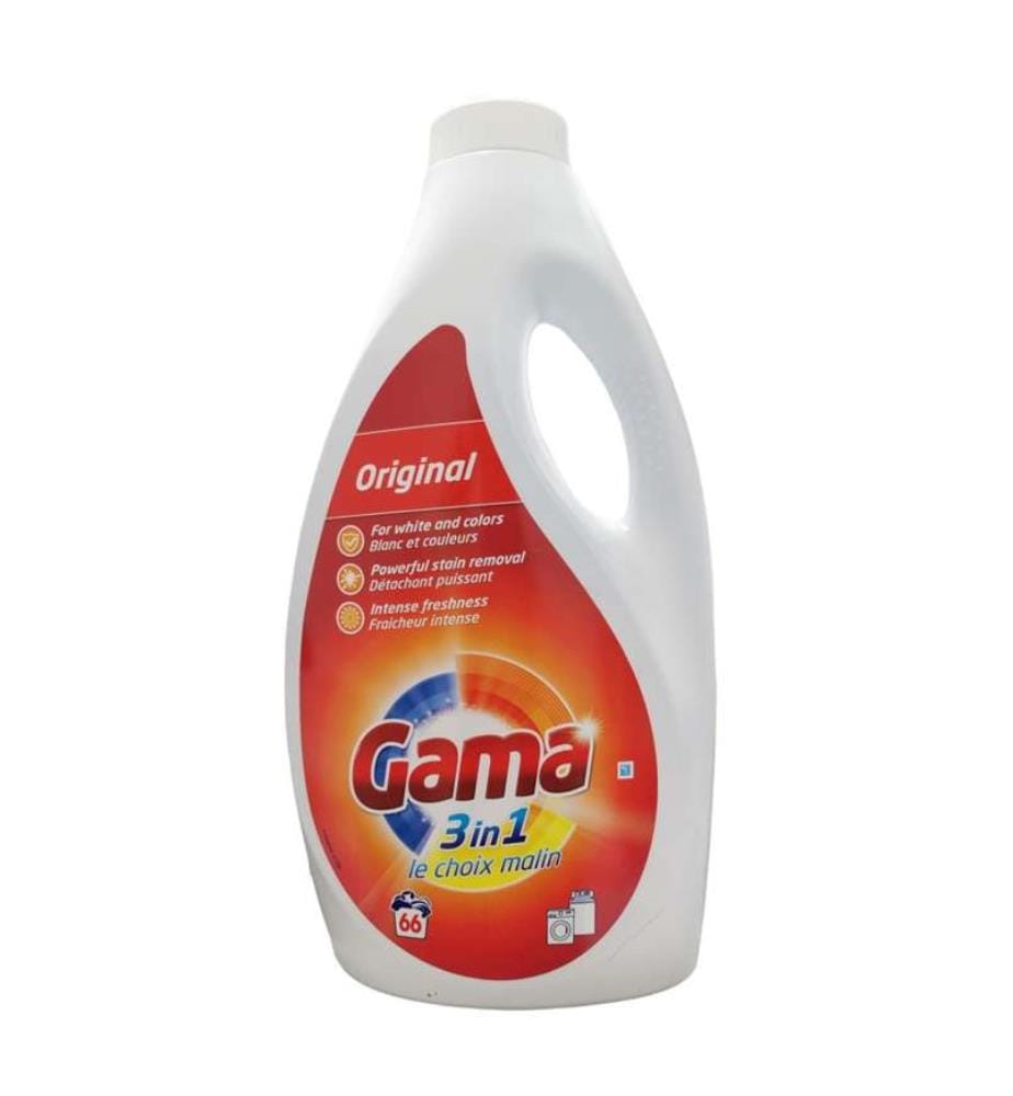 4 x Lessive Liquide 3-en-1 Original  3 L (66 Lavages)