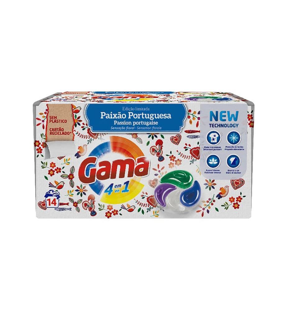 8 x Pods Lessive 4-en-1 Passion Portugaise  308 g (14 Lavages)