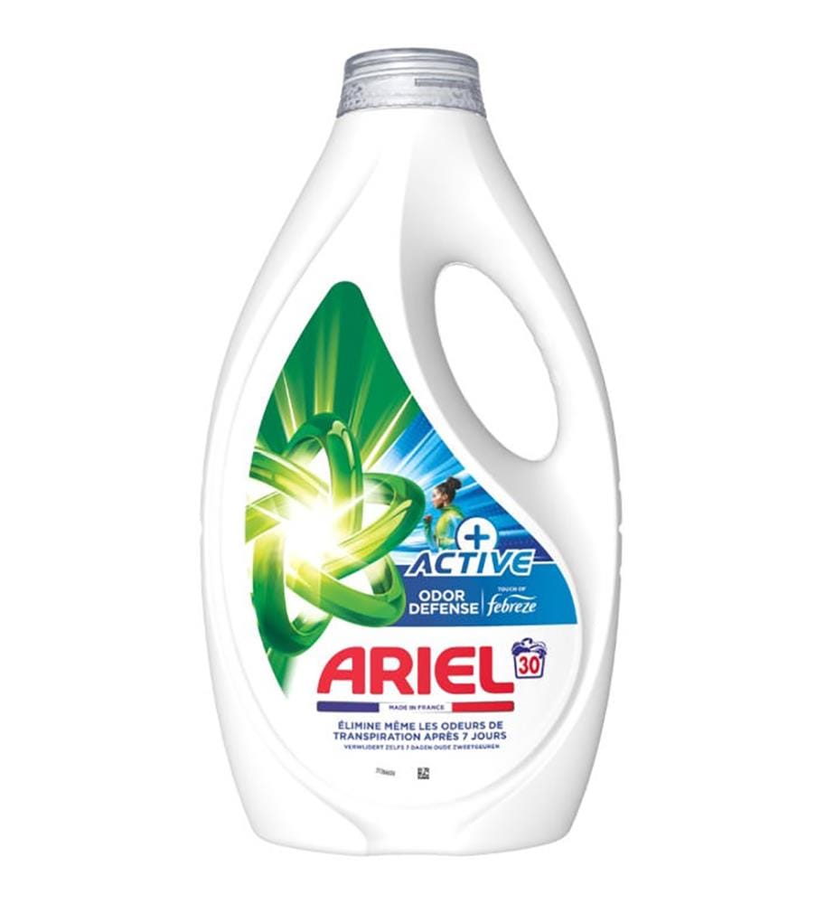 4 x Lessive Liquide Défense Active contre les Odeurs Touch of Febreze  1,35 L