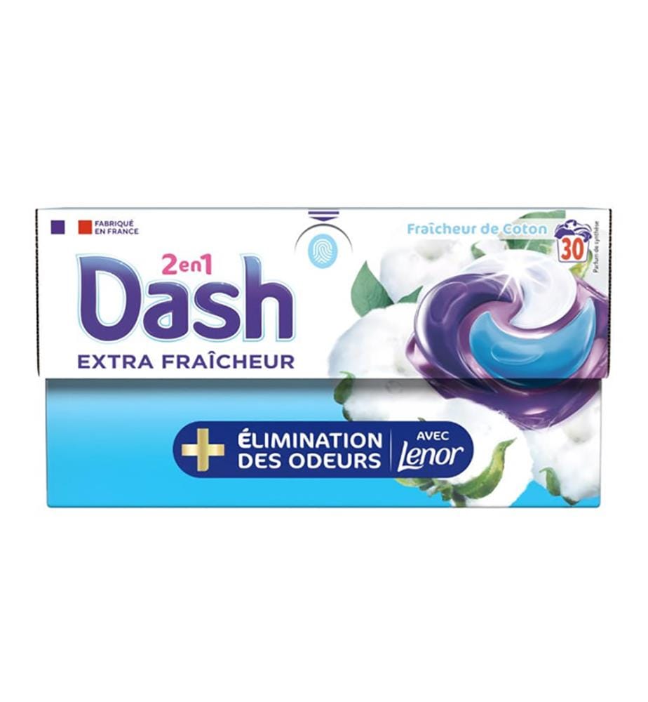4 x Pods Lessive Fraîcheur de Coton  696 g (30 Lavages)