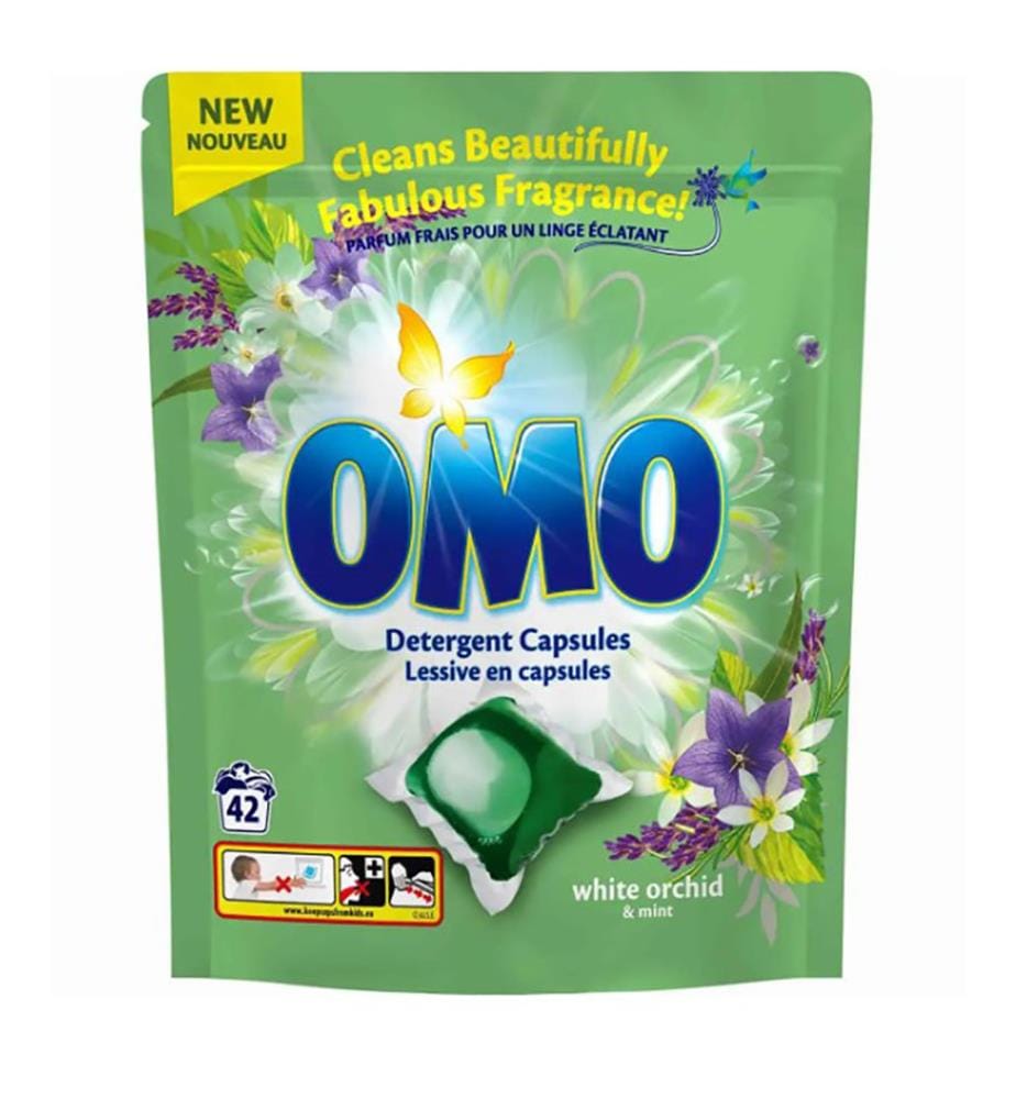 4 x Pods Lessive White Orchid & Mint  840 g (42 Lavages)