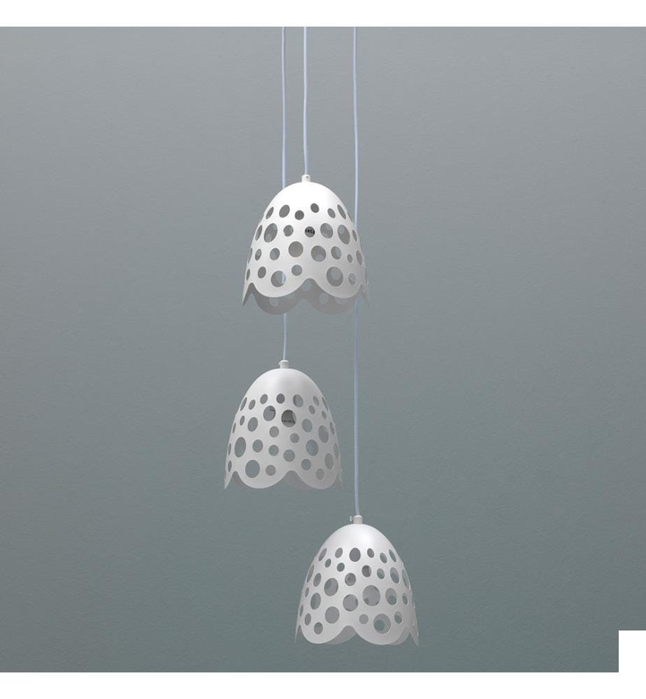 Lampe Suspendue Multi-Pendante Bells 20 x 20 x 125 cm - Noir