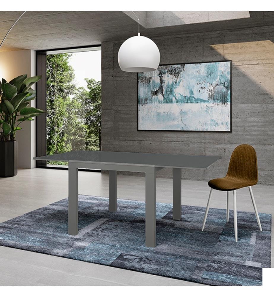 Table extensible Banner 90/163,5x90 cm - Gris